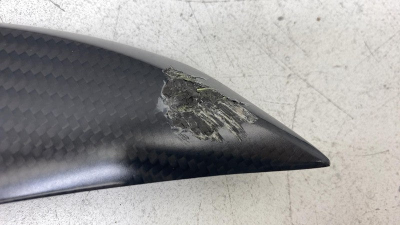 ⭕ 16-20 Model S Rear Trunk Liftgate Lid Spoiler Wing Carbon Fiber 1121