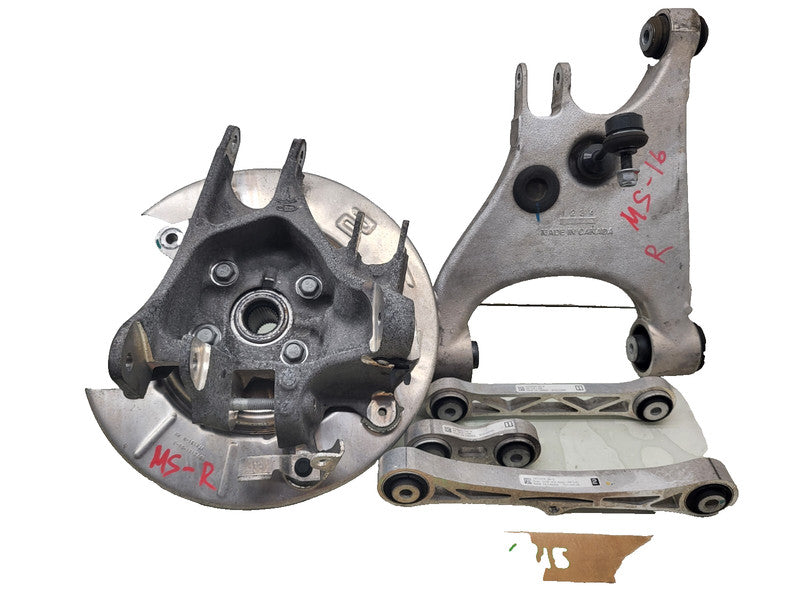 104250700B ⭕ 2016-2020 Tesla Model S X SET Rear Right Spindle Knuckle and Control Arm Link
