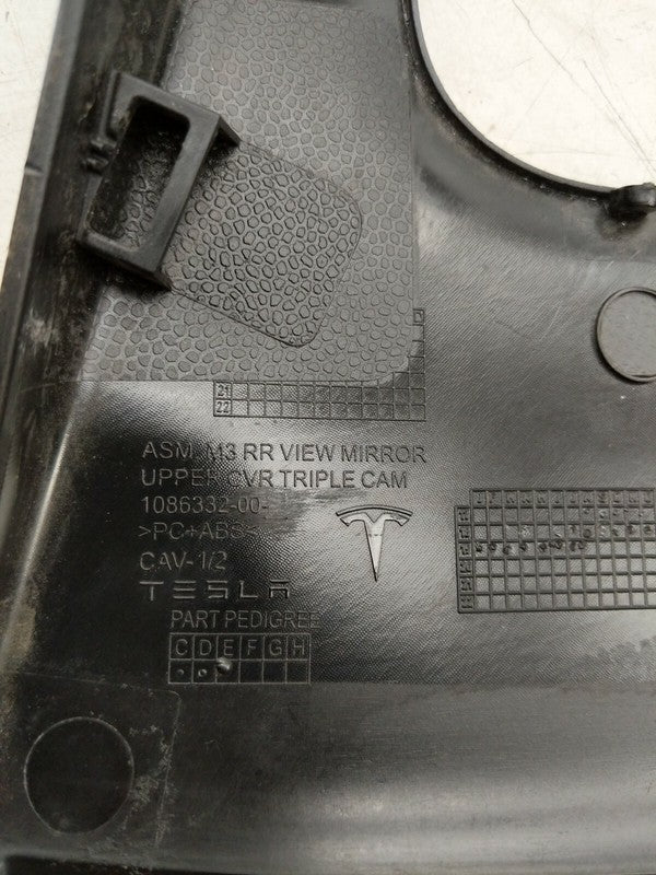 ⭕ 17-23 Model 3 M3 Interior View Mirror w/ Triple Camera Cover Trim 11