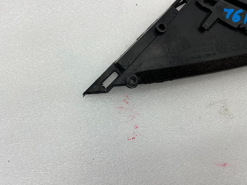 103502700C ⭕ 16-20 Model X Front Left Door Quarter Applique Corner Glass Cover 1034908-00-C