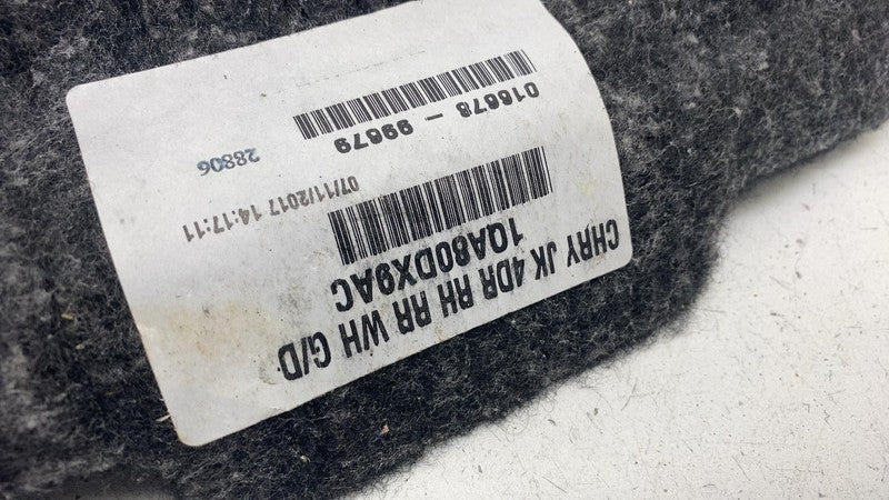 1QA80DX9AC ⭕14-17 Jeep Wrangler Rear Trunk Right Quarter Wheelhouse Carpet Cover 1QA80DX9AC