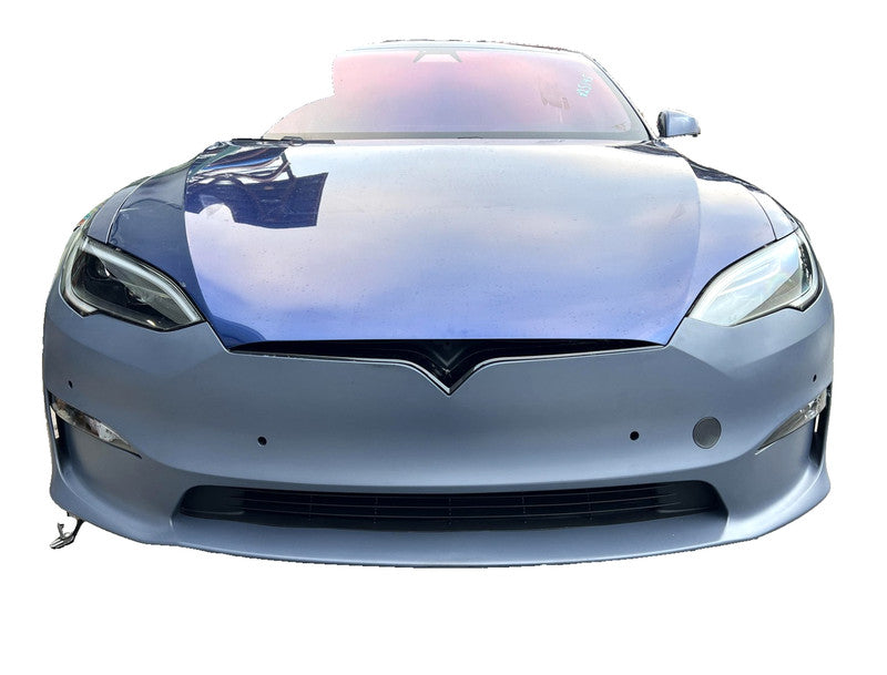 1750101S0D ⭕21-23 Tesla Model S Front Bumper Cover w/ Foglight Primed Assembly 1750101-S0-D