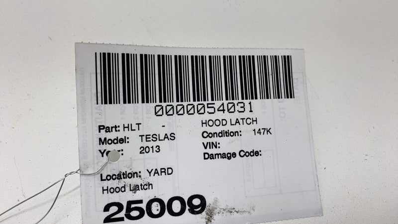 2012 2013 2014 2015 Tesla Model S Front Frunk Hood Lock Latch Secondar
