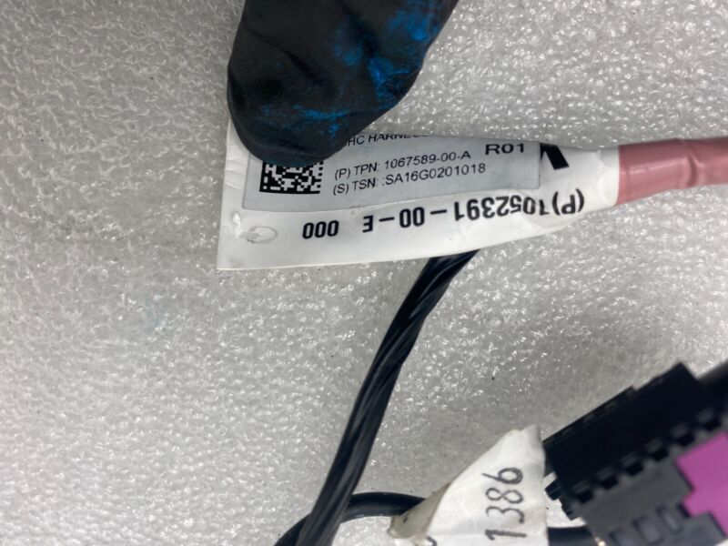1052391 00 E 16-20 Model X Lock Actuator Housing OHC Wire Harness Cable (12.5MM) 1052391-00-E