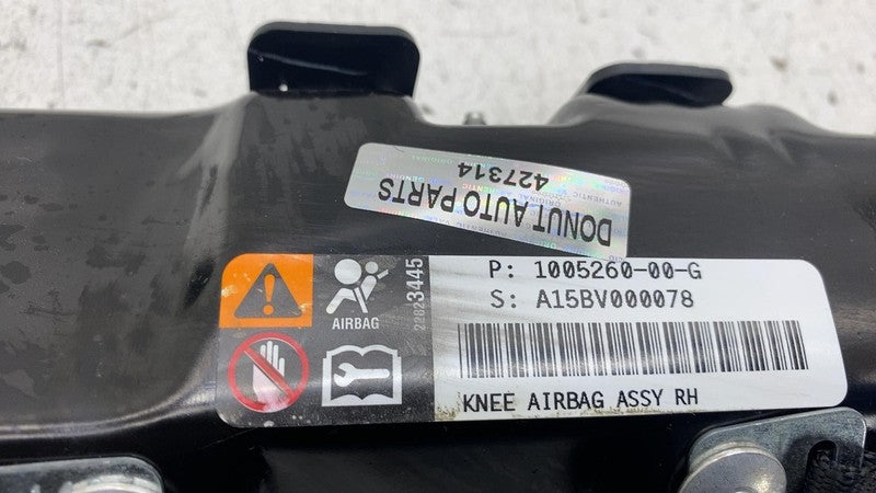 100526000G ⭕ 12-15 Tesla Model S Front Passenger Side Lower Knee Airbag Right 1005260-00-G