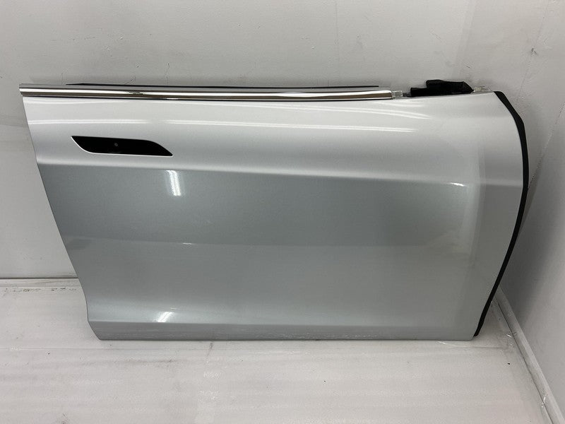 ⭕ 12-15 Tesla Model S Front Passenger Side Door Shell Panel Right RH Silver PMSS