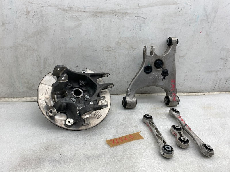 102141600A ⭕ 16-20 Tesla Model S X SET Rear Right Spindle Knuckle & Control Arm Link OEM
