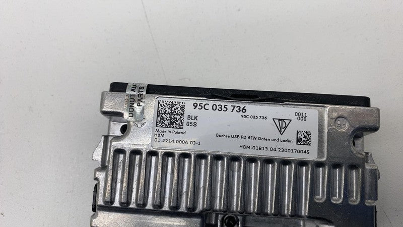 95C.035.736 ⭕ 2024 Porsche Cayenne Multimedia Interface Auxiliary Outlet Jack 95C035736 OEM