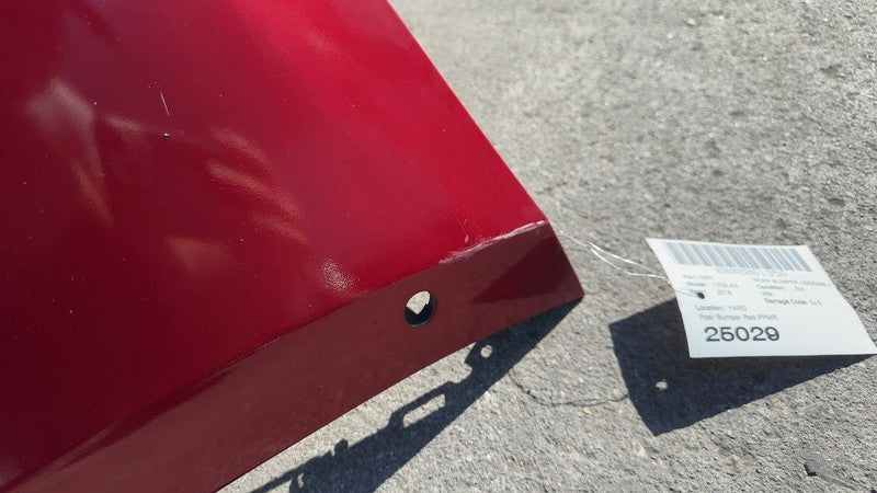 ⭕ 2017-2022 Tesla Model 3 Rear Bumper Cover w/ Park Sensor & Harness Red - PPMR