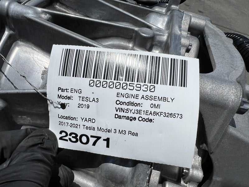 1109000-00-D 2017-2020 Tesla Model 3 Rear Drive Unit Engine Motor Assembly 1120980-00-F