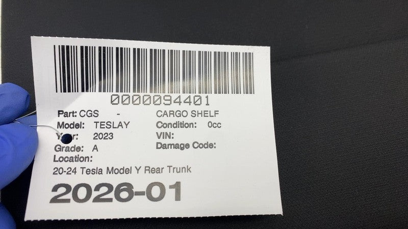 ⭕ 20-24 Tesla Model Y Rear Trunk Cargo Cover Parcel Shelf End Item 164