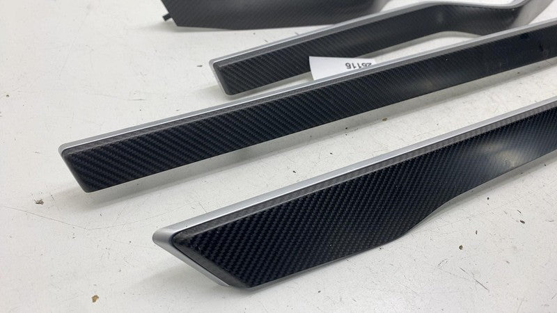 ⭕ 16-20 Model X Front & Rear Door Trim Decor Carbon 1035812-11-B / 103