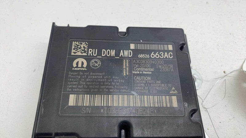 68526663AC ⭕ 2025 Chrysler Pacifica Restraint Diagnostic Control Module Unit OEM 68526663AC