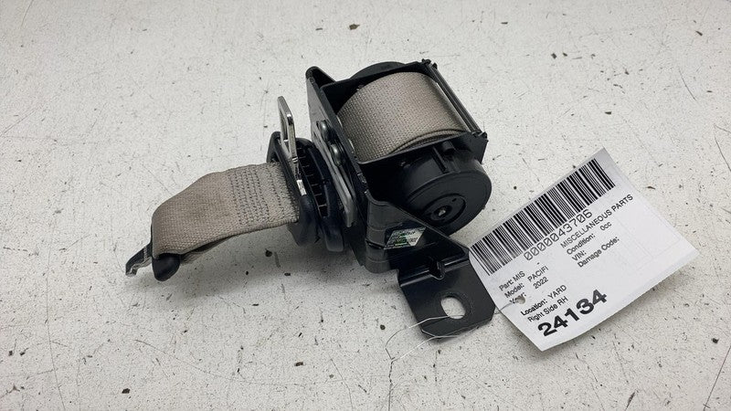 6EB021D2AD ⭕17-24 Chrysler Pacifica Rear Center 3rd Row Seat Belt Retractor Gray 6EB021D2AD