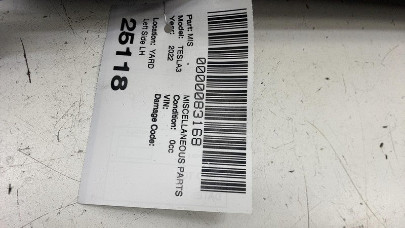 1100437-00-E ⭕ 2017-2023 Tesla Model 3 Left B-Pillar Applique Glass Trim Molding 1100437-00-E