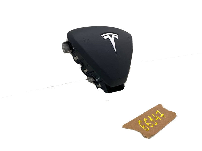 1 ⭕ 2012-2020 Tesla Model S MS X MX Driver Steering Wheel Airbag Leather Assembly