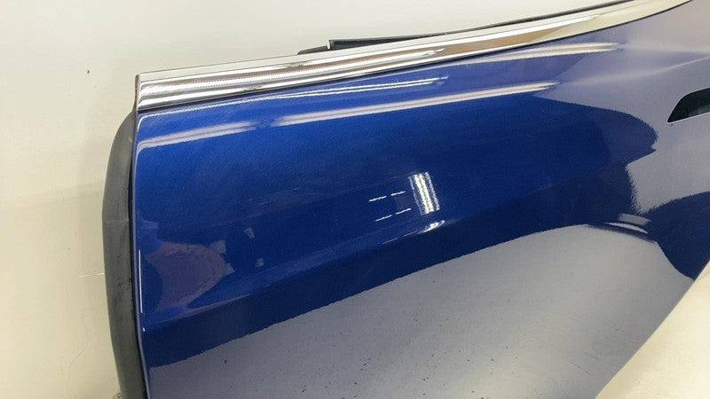 2012-2015 Tesla Model S MS Rear Driver Side Door Shell Panel Left LH Blue - PPSB