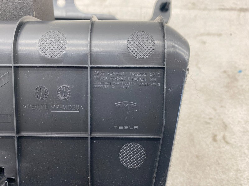 1492956 00 C ⭕ 20-24 Model Y Rear Passenger Side Trunk Pocket End Bracket Right 1492956-00-C