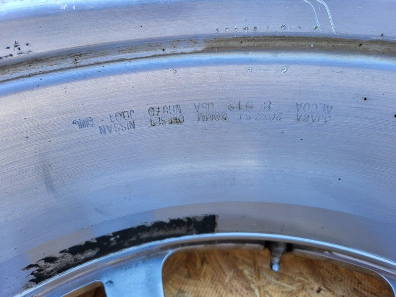 2013 2014 2015 Infiniti JX35 QX60 SET of 4 Wheel Rim 20" 20x7.5J w/ Center Cap