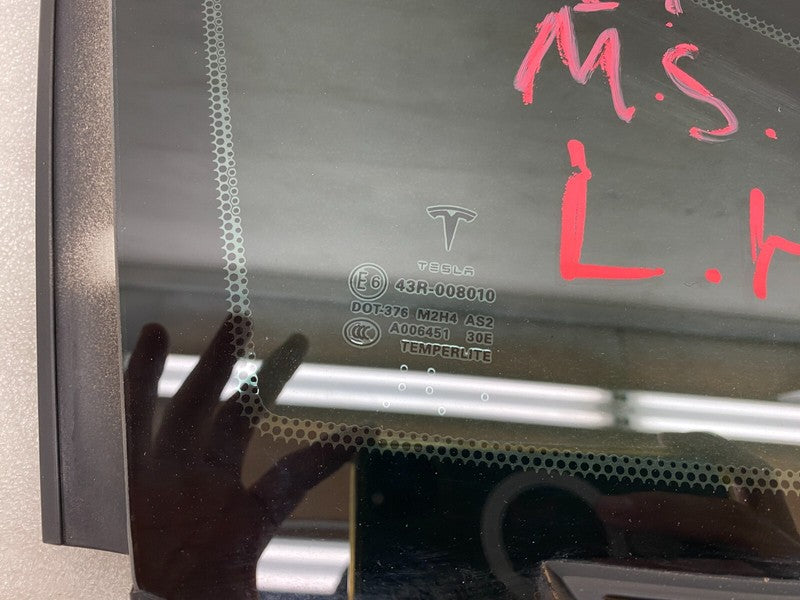 E6 43R-008010 ⭕ 2012-2015 Tesla Model S Rear Driver Side Quarter Fixed Glass Left 6007188-00-I