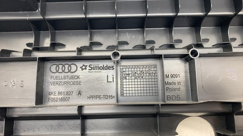 4KE 861 827 ⭕ 19-23 E-Tron Trunk Floor Cargo Left Side Carpet Trim Cover Panel 4KE861827