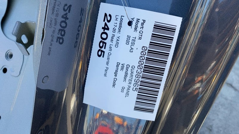 ⭕ 2017-2020 Tesla Model 3 Rear Driver Left Quarter Panel Structural Frame Cut LH