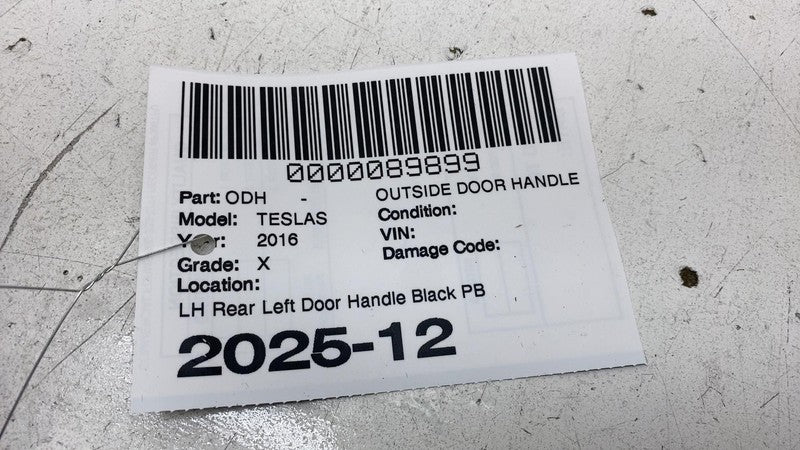 ⭕ 2016-2017 Model S Rear Left Exterior Door Handle Outer Black PBSB 10