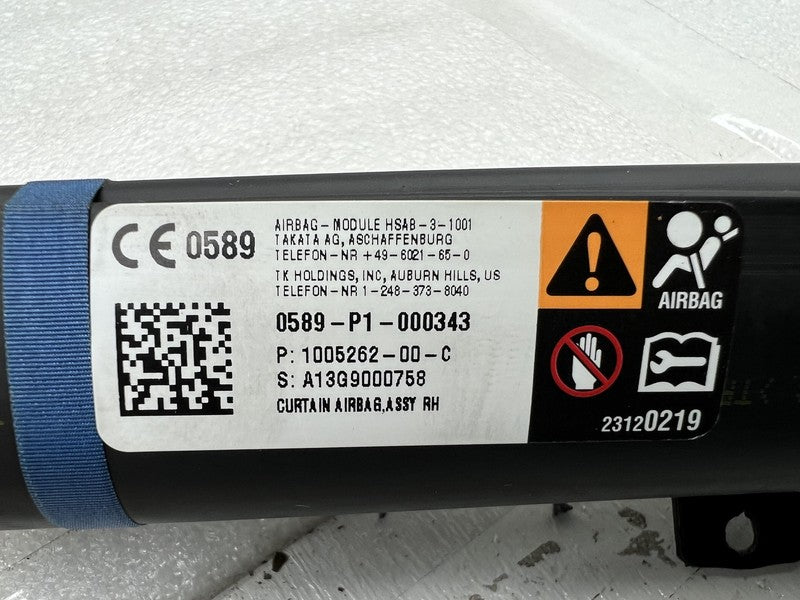 ⭕ 2012-2020 Model S Passenger Side Roof Curtain Safety Airbag Right 10