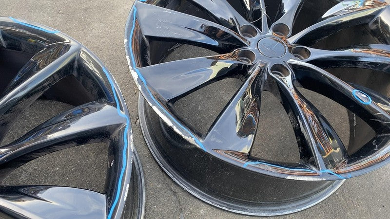 2012 2013 2014 2015 Tesla Model S PAIR of 21" Alloy Wheel Rim 21x8.5J