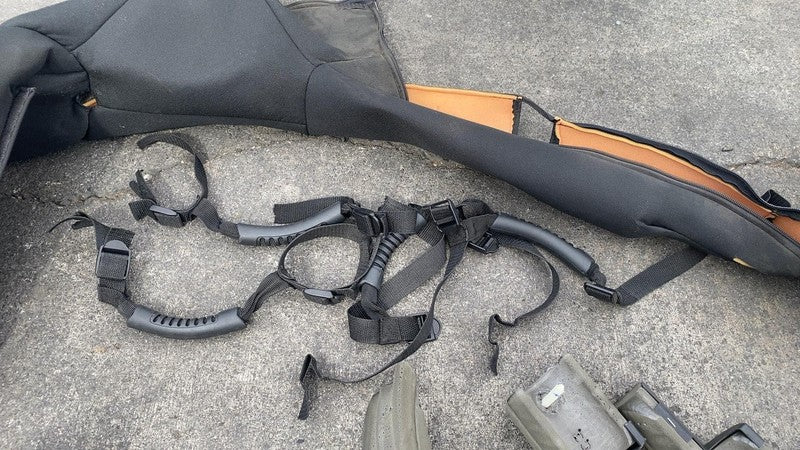 55361386AC ⭕ 2011-2018 Jeep Wrangler SET of Roll Bar Padding Covers & Moldings OEM Assembly