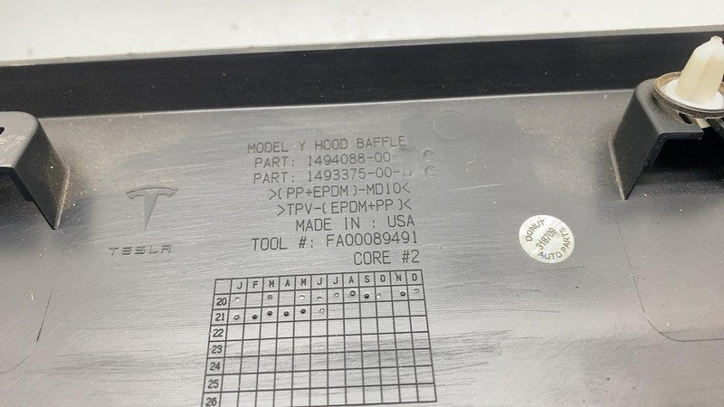 1494088-00-C ⭕ 20-23 Tesla Model Y Front Compartment Hood Baffle Cowl Cover Trim 1494088-00-C