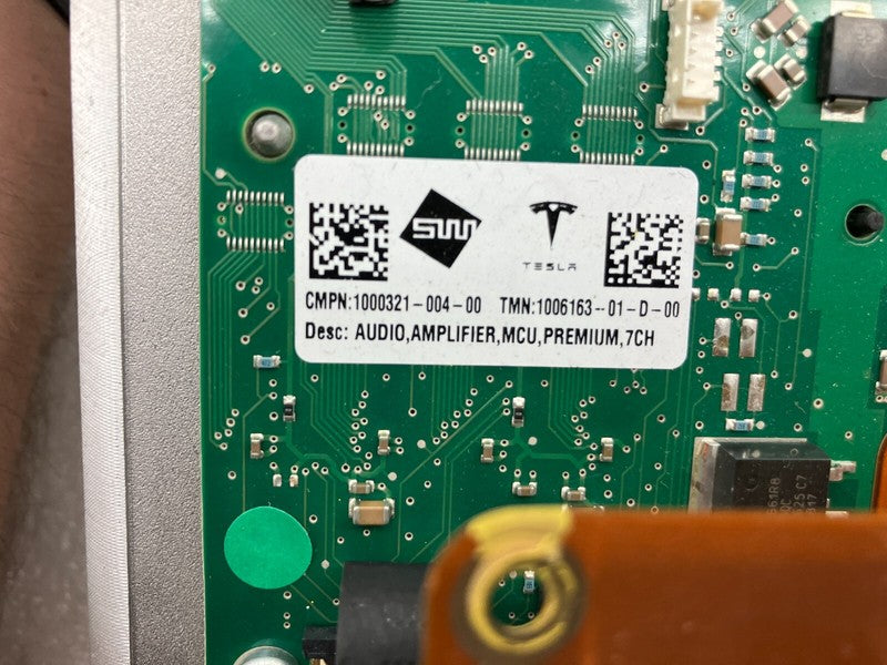 100616301D ⭕ 12-20 Tesla Model S X Premium MCU Audio Amplifier Board Assembly 1006163-01-D