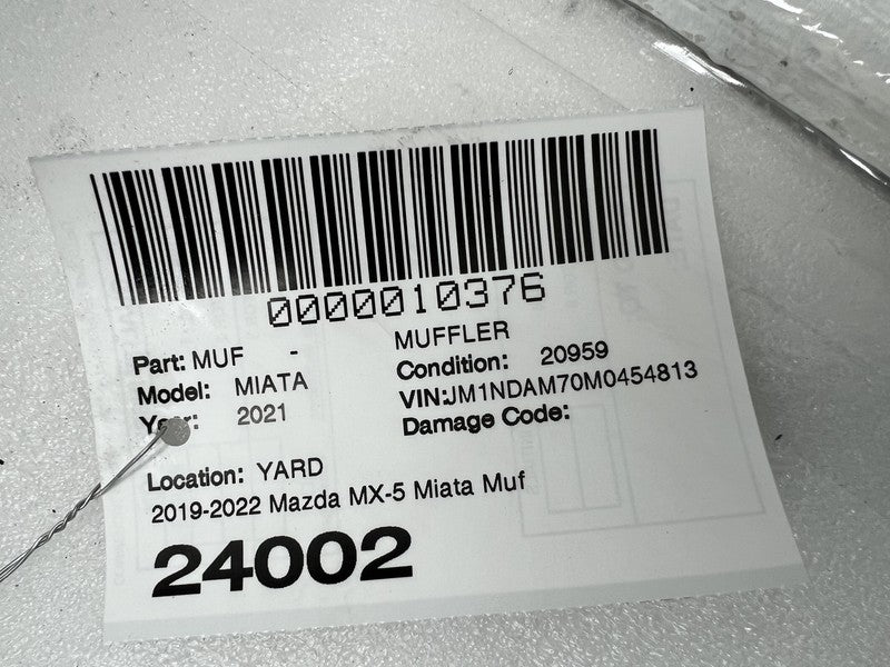 ⭕ 19-22 Mazda MX-5 Miata 2.0L Rear Exhaust Muffler Tailpipe Silencer P