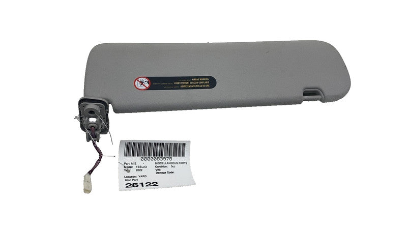 ⭕ 17-23 Tesla Model 3 M3 Front Driver Side Windshield Sun Visor Sunvis