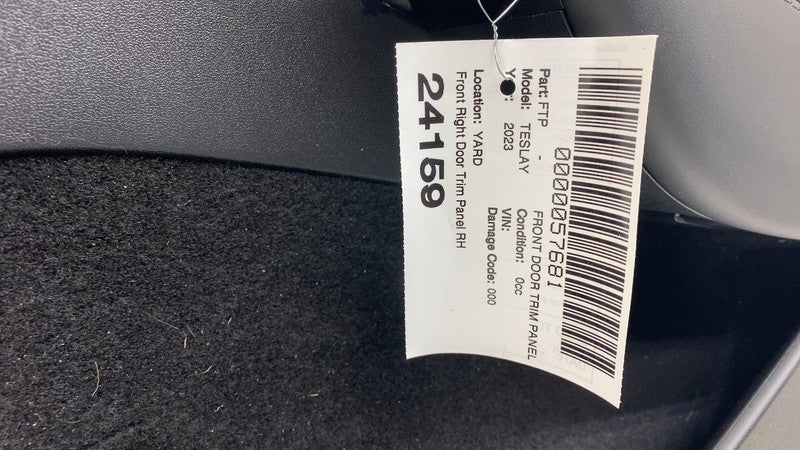 ⭕ 2020-2024 Tesla Model Y Front Door Panel Trim Card Cover Right RH 19