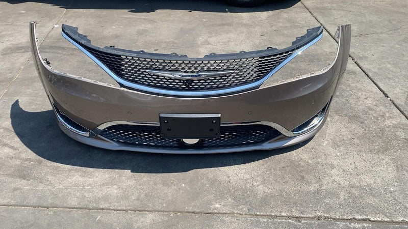 ⭕ 2017-2020 Chrysler Pacifica Front Bumper Cover w/ Fog Light & PDC Gold - PTE
