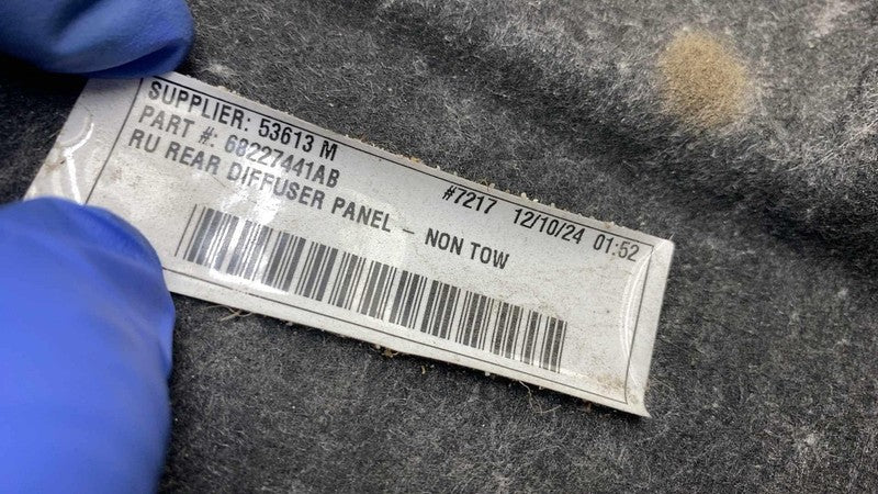 68227441AB ⭕ 2017-2025 Pacifica Rear Underbody Pan Diffuser Panel Splash Shield 68227441AB