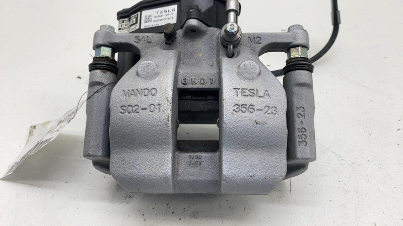 1250641-00-D ⭕ 24-25 Tesla Cybertruck Rear Left Mando Brake Caliper Silver OEM 1250641-00-D
