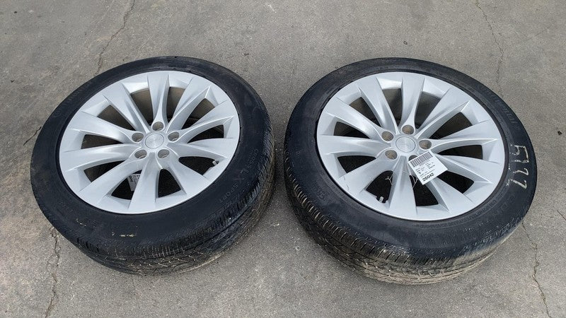 ⭕16-20 Tesla Model X 20" Wheel Rim 20x9.5 +40MM w/ Continental Tire 275/45R20 x2