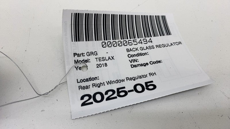 102882100E ⭕ 2016-2020 Tesla Model X Rear Right Door Window Regulator & Motor 1028821-00-E