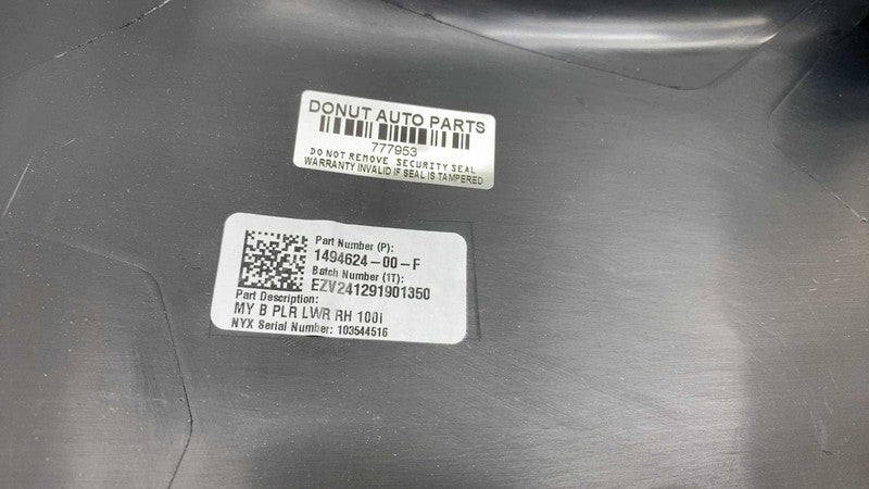 ⭕ 2020-2024 Tesla Model Y Right B-Pillar Lower Trim Cover Panel RH 149