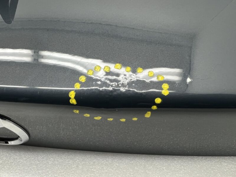 Does not apply 2017-2023 Mazda MX-5 Miata Rear Trunk Deck Lid w/ Hinges & Wire Harness Gray 47C
