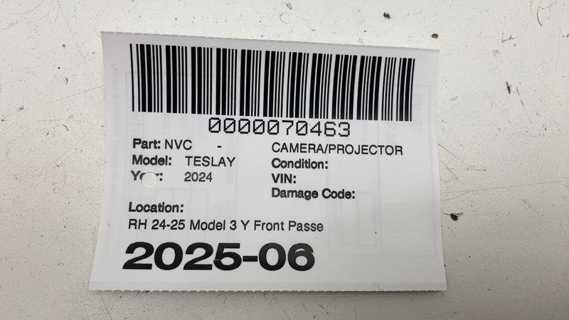 ⭕ 24-25 Model 3 Y Front Passenger Side Repeater Turn Signal Fender Camera Right