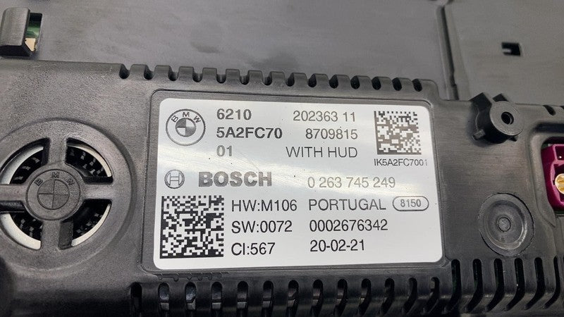 2020-2022 BMW 530e 530i G30 Front Digital Display Speedometer Instrume