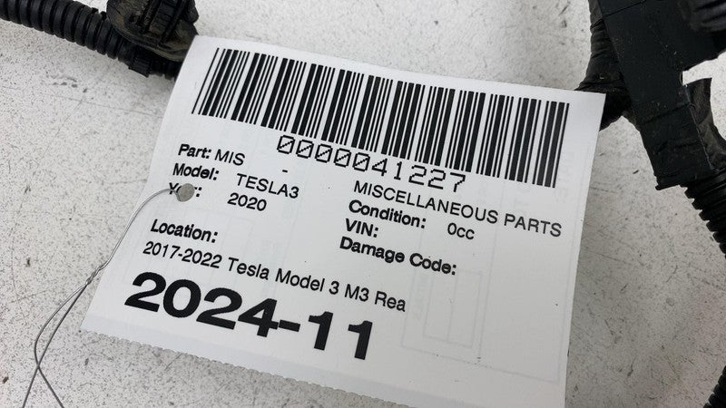 ⭕ 17-22 Model 3 M3 Rear Cradle Subframe Wiring Harness Cable Loom 1067