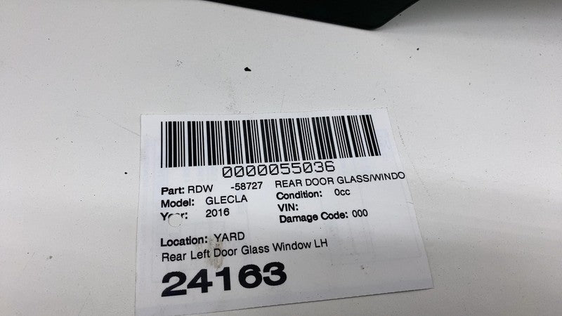 E6 43R-009545 2012-2019 Mercedes-Benz GLE350 Rear Driver Side Door Window Glass Left LH Assy