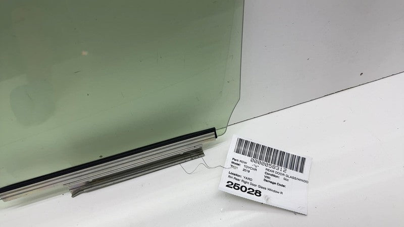⭕ 2018 2019 2020 2021 2022 Toyota CHR Rear Passenger Door Window Glass Right RH
