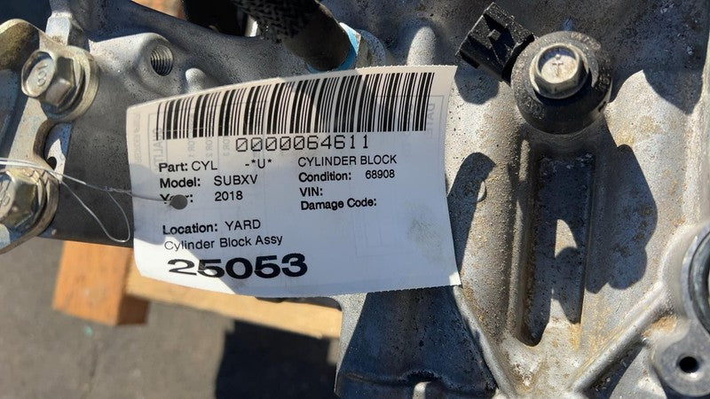 ⭕ 2018-2023 Subaru Crosstrek Impreza XV Engine Cylinder Block 2.0L