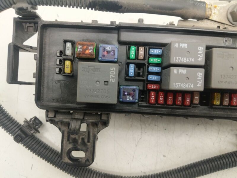 1034406 00 C ⭕16-20 Model S Front Trunk Engine Bay Under Hood Fuse Box Cover 12V 1034406-00-C