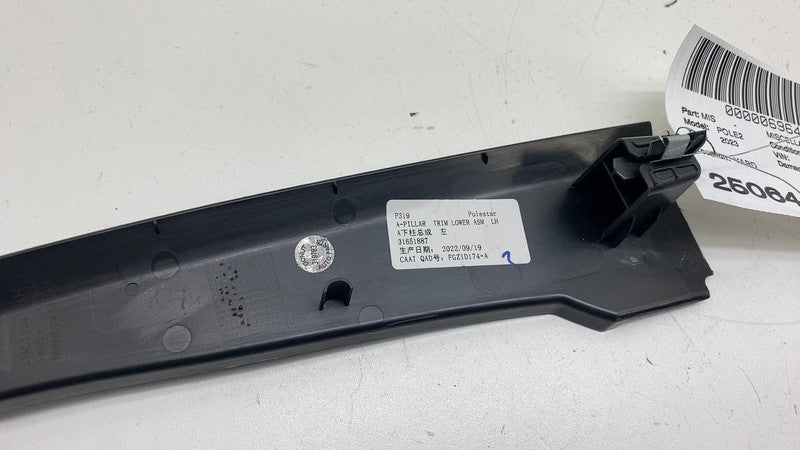 ⭕ 21-24 Polestar 2 Front Driver Side A-Pillar Middle Cover Panel Left